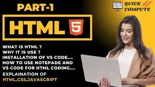 HTML Tutorial for Beginners | VS Code Installation & HTML Basics in Notepad (PART-1)