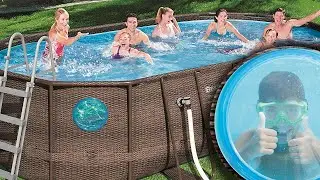 Piscine hublots POWER STEEL VISTA Bestway - Pr&eacute;sentation - March&eacute;delapiscine.com