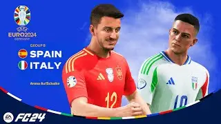 EA FC 24 - Spain vs. Italy ⚽ EURO 2024 GROUP B - Full Match PC Gameplay