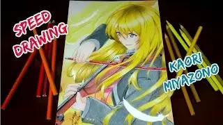 [Speed Drawing] Kaori Miyazono | Shigatsu wa Kimi no Uso - ft. Hampper Art