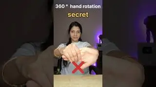 360 &deg; Hand rotation trick #tricks #hacks #magic #shorts