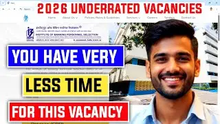 📢 2026 Underrated Vacancies With Less Competition 😱