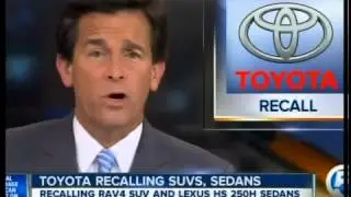 Toyota recalling 778,000 SUVs and Lexus HS 250h sedans