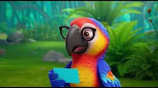Colours names| with Lion and Parrots | Disney style