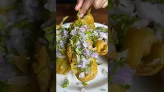 Street Style 🌶️Mirchi Bajji 🧅#food #cooking #asmr #mirchi #snacks #shorts