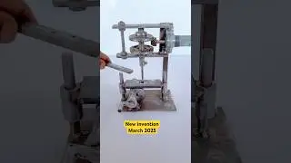 TAPPING machine (continuous) . Gear mechanism . Dc motor . mechanical projects #college