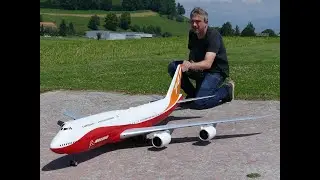 3d printed Boeing B 747-8 Maiden (and crash)
