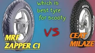 MRF Zapper C1 Review ll MRF Zapper vs CEAT MILAZE 90/100-10 Review