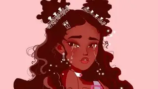 Draw with me on procreate: Art study, shiny tears.