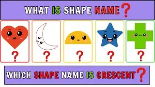 Shapes for Toddlers & Babies | Educational Geometry Videos | Learn Shapes