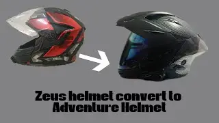 Zeus 613 convert adventure helmet | Aksesori & cara pasang