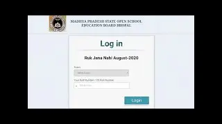 MPSOS 10th and 12th Result 2020 Declared, Check Ruk Jana Nahi Exam2020 Results at mpsosebresult.in