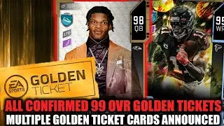 ALL CONFIRMED 99 OVERALL GOLDEN TICKET CARDS! ALL ANNOUNCED GT SELECTIONS! | MADDEN 20