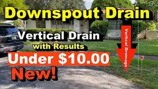 How to Get More Slope in Flat Yard - Vertical Drainage - Better than Pop Up - Downspout Discharge