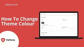 How to change the theme colour in Vidtechy