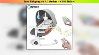 Rocking Baby Bed Electric Luxury Electric Swing Shaker Recliner Baby Auto Swing Chair Five-point