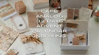 Cafe Analog- 12 Days Advent Calender Unboxing-