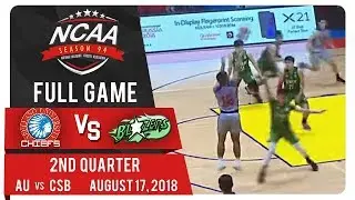 NCAA 94 MB: AU vs. CSB | Full Game | 2nd Quarter | August 17, 2018