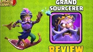 Grand Sourcerer Skin Review 🔥 | New Hero Skin | Clash of Clans