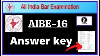 AIBE-XVI (16) EXAM 2021 QUESTION PAPER WITH ANSWER KEY