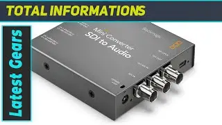 Blackmagic Design SDI to Audio Mini Converter CONVMCSAUD - Unlocking High-Fidelity Audio!