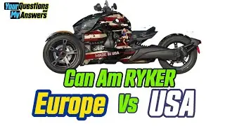 Can Am RYKER Main differences between Europe and USA model