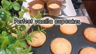 Soft and moist Vanilla Cupcake./Food Passion Simply/Perfect Cupcake Recipe.