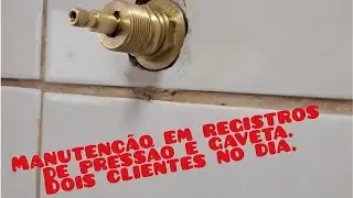 Como é um dia de trabalho do MARIDO DE ALUGUEL. Troca de reparo de registros e de chuveiro tbm.