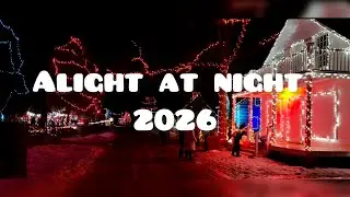 Christmas Lights Festival Ottawa | Upper Canada Village Alight at Night Vlog | ক্রিসমাস লাইট শো ✨🌌