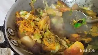 Aalu Patta gobhi ka sabji banana🍀 🌿🥬#
