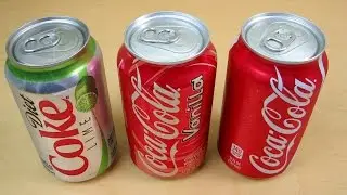3 Coca Cola Coke Flavors: Diet Lime, Vanilla and Original