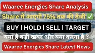 Waaree Energies Share Latest News | Waaree Energies Share Price Target | Waaree Energies Big News 