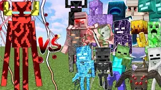 CHAOS COLOSSUS TITAN vs ALL TITAN MOBS | Minecraft Mob Battle