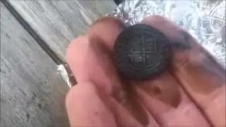 cleaning hammered silver coins with spit and foil. The Garrett Lads metal detecting Cumbria UK