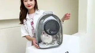 Transparent Space Capsule Cat and Dog Carrier Backpack - Breathable, Portable Pet Transport Bag