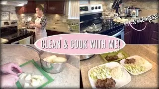 COOK AND CLEAN WITH ME! | CLEANING MOTIVATION | EASY MEAL IDEA