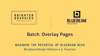 Overlay Pages: Brighter Graphics' Bluebeam Revu Video Tutorials