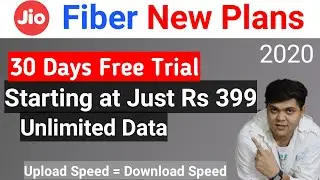 Jio Fiber New Unlimited Plans 2020 | Starting at 399 | Jio Fiber 30 Days Free TRIAL & REFUND POLOCY