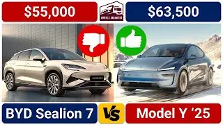 BYD Sealion 7 vs Tesla Model Y 2025 #bydsealion #modelyjuniper