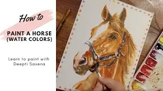 How to Paint a Horse in Watercolor | Step-by-Step Tutorial for Beginners