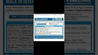 #Finecure Pharma job 2022 #viral #video #job #jobs2022 #jobsearch #shorts #short #shortvideo #subscr