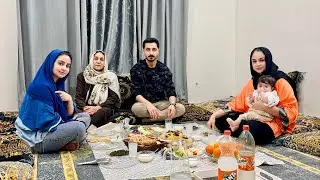 بعد از مدت طولانی افطار ما درکنار همدیگر❤️😍