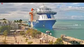 Cruise ship Celebrity Apex arrives at Key West FL Sunday 11jan2026