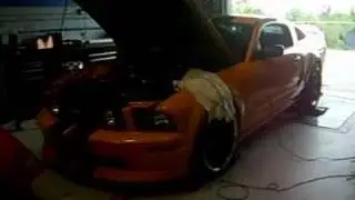 Grabber Orange Mustang GT Dyno Run