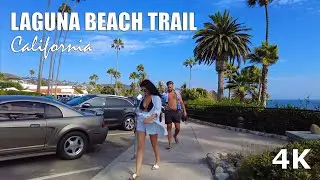 Laguna Beach Trail - Best trail in Orange County California - Travel Walking Tour - 2021 - 4K