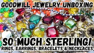 SO MUCH 925 SILVER & RARE DESIGNER! 🤑 Goodwill Mystery Jewelry Jar Unboxing #jewelryunboxing