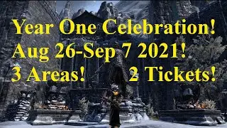 Празднование первого года ESO! 26 августа &ndash; 7 сентября 2021 г.! 3 зоны! 2 билета в день!