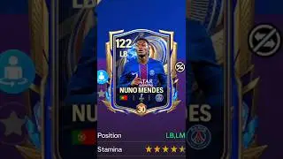 117 Nuno Mendez 🤯 - Absolute Wall On LB 🔥 #fcmobile