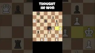 💀Thought He Won&hellip; He Didn&rsquo;t♟️ #shorts #chess