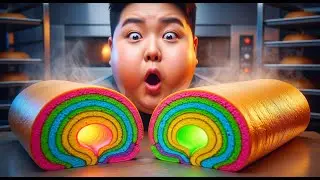 23 Layers of Perfection! Roll Cake & Baumkuchen Baking Process  Korean Bakery